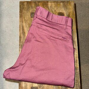 *SALE* Fabletics Men's High Side Chino Pants (Burgundy, Classic Fit, 30Wx32L)